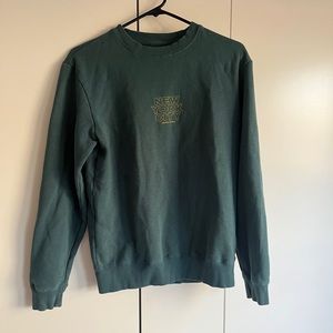sea green new york crewneck sweatshirt